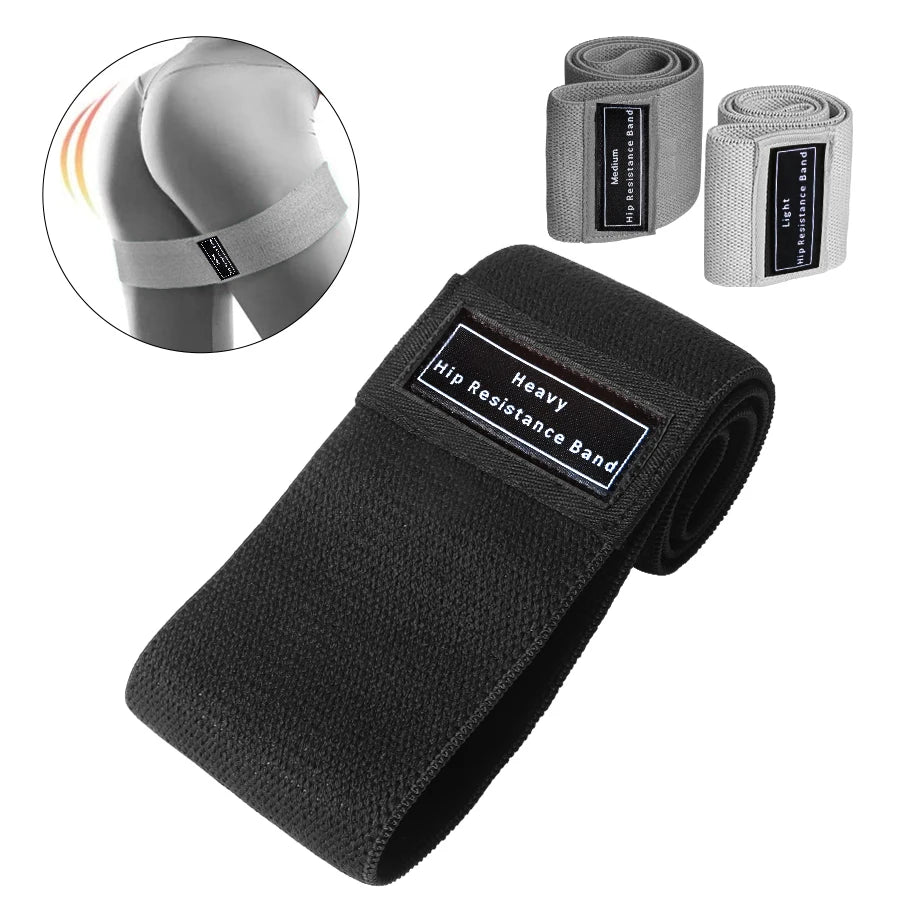 Premium Resistance Hip Bands - Fabric Booty Bands Set