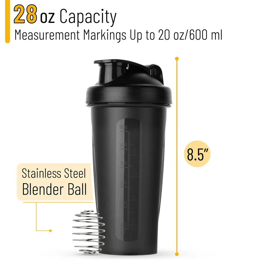 Premium Protein Shaker - 600ml with Mixing Ball